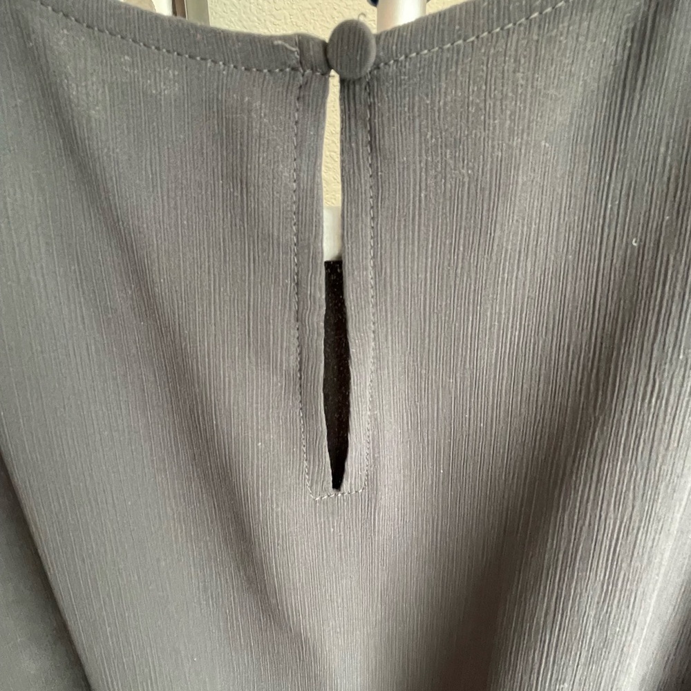 J. Crew Black Midi Dress with Puff Sleeves - Picture 8 of 8